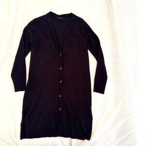 Vince Camuto long black cardigan, size XS.